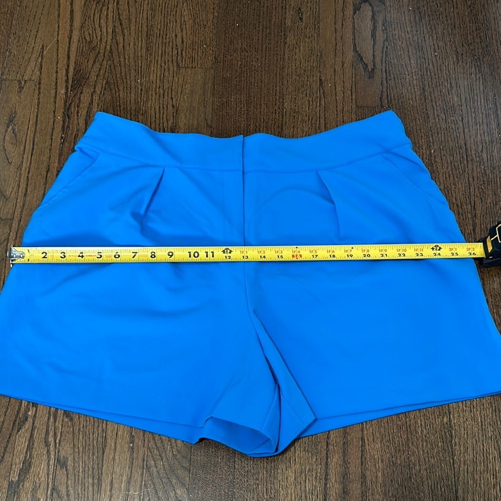 New York & Company Bright Blue High Waist Stretch Shorts XXL - Picture 4 of 8